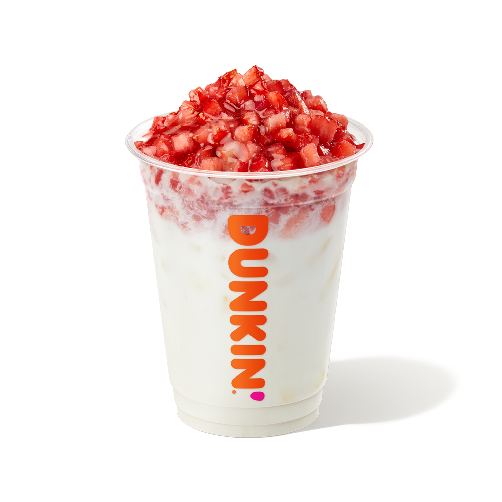 허니 딸기 라떼